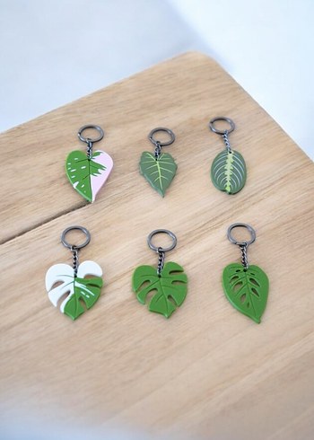 Yeşil Zincir Detaylı Minimalist Anahtarlık - Görsel 3