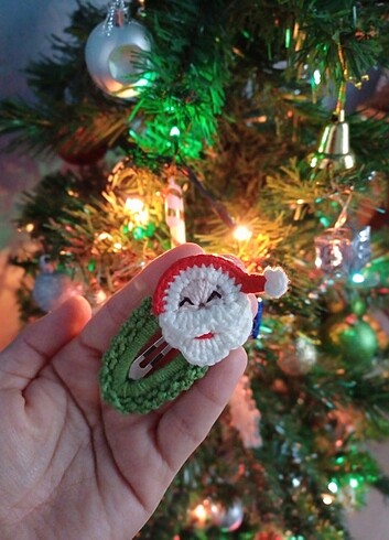 Noel baba çıtçıt toka