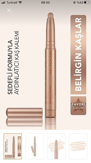 Flormar asansörlü aydınlatıcı kalem