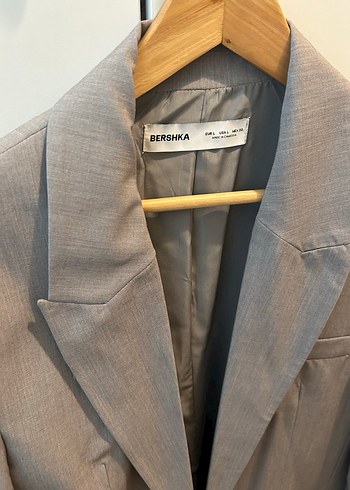 Gri Kadın blazer Ceket, Düğmeli, Normal Boy - Görsel 2