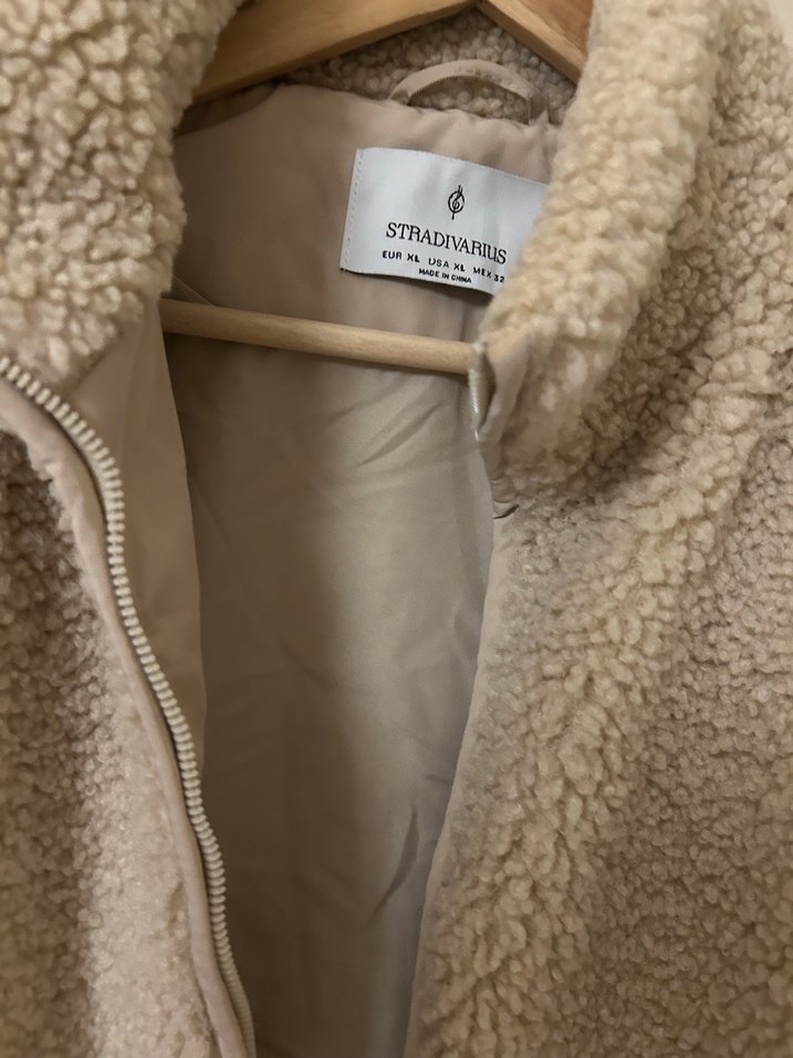 Kadın Bej Peluş Rahat Ceket - Görsel 4