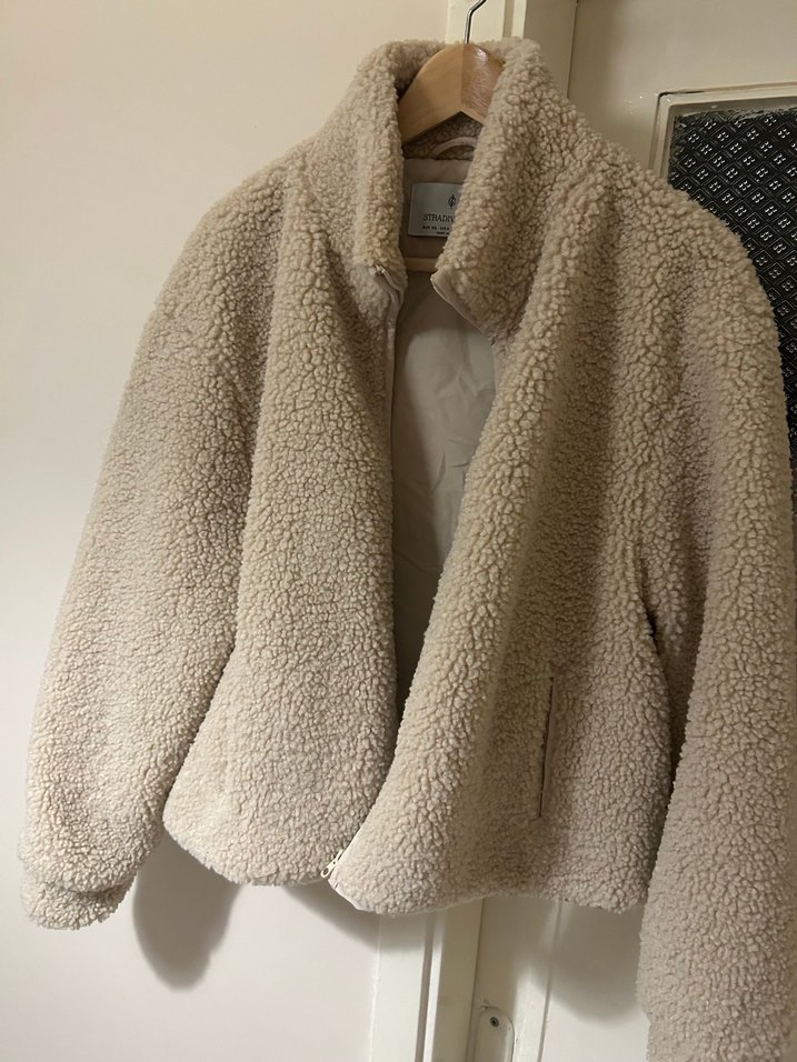 Kadın Bej Peluş Rahat Ceket - Görsel 2
