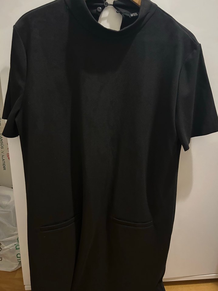 Siyah Midi Kadın Triko Elbise - Görsel 4