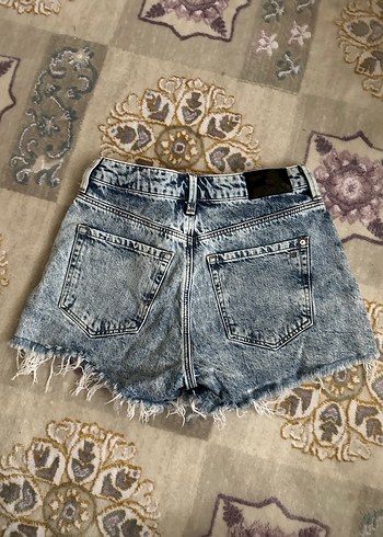 Mavi Mini Denim Şort - Görsel 2