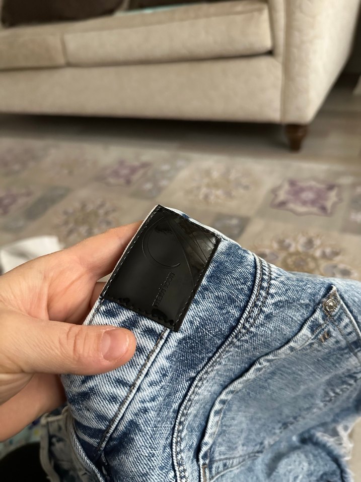 Mavi Mini Denim Şort - Görsel 3