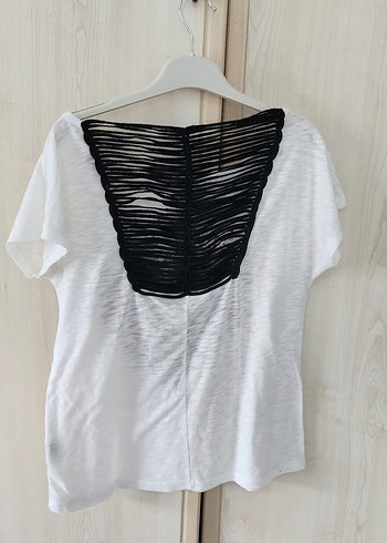 Baskılı Beyaz Hamile Tişörtü - Görsel 3