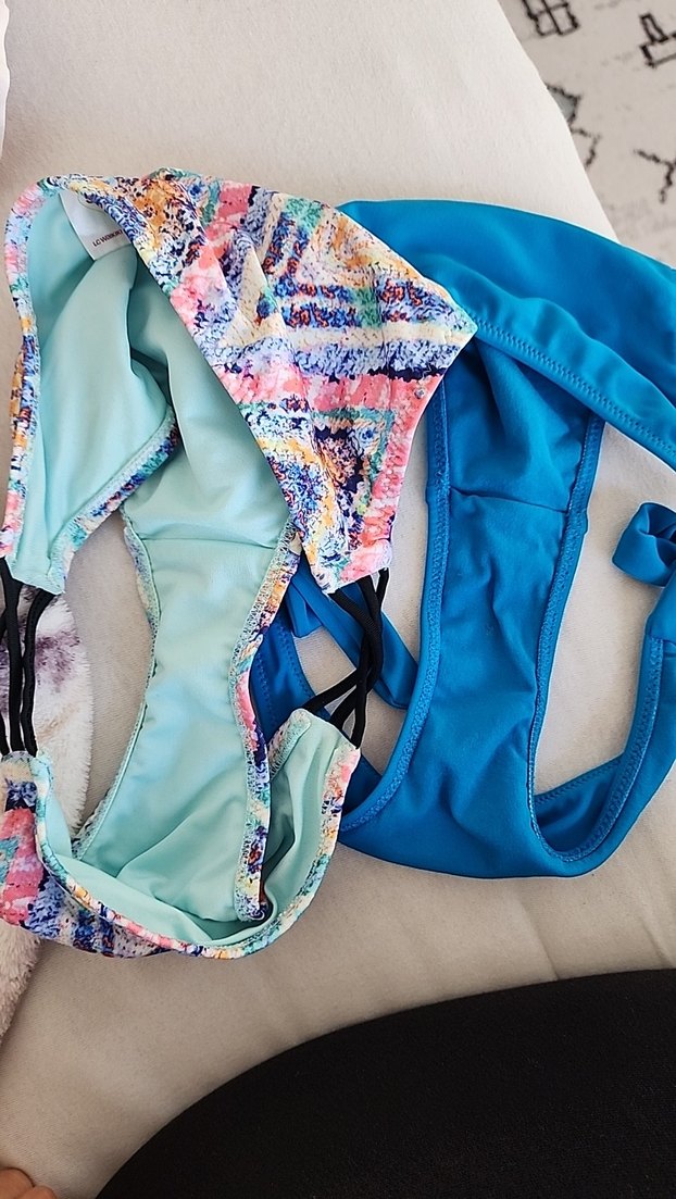 Kadın Çok Renkli Bağlamalı Bikini Altı - Görsel 5