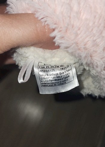 Kızlar için Pembe Peluş Ev Terliği - Görsel 7