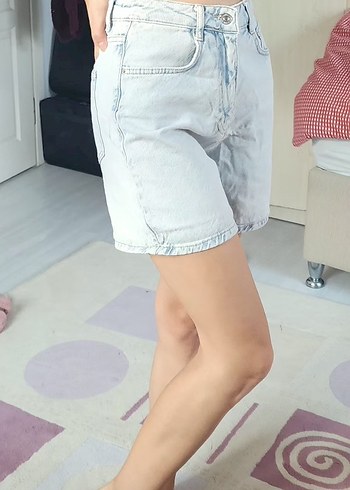 Mom Denim Şort - Görsel 2