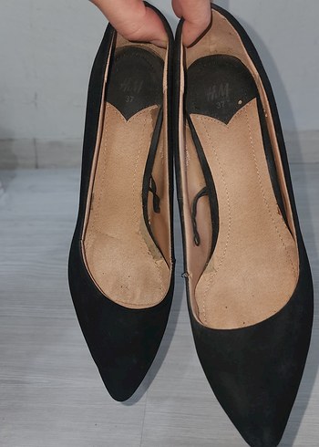 Siyah Süet Stiletto Topuklu Kadın Ayakkabı - Görsel 9