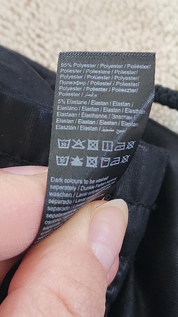 Siyah Deri dokulu Mini Şort - Görsel 5