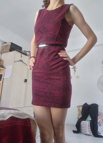 OVS Bordo elbise