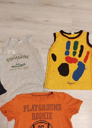 4 adet Renkli Baskılı Erkek Tişörtü, Rahat Kesim - Görsel 2