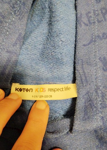 Koyu Mavi Kapüşonlu Erkek Çocuk Sweatshirt - Görsel 4