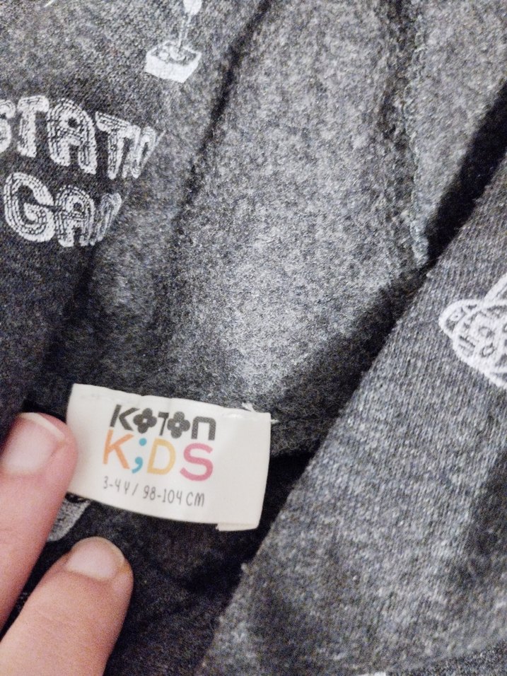 Koyu Mavi Kapüşonlu Erkek Çocuk Sweatshirt - Görsel 5