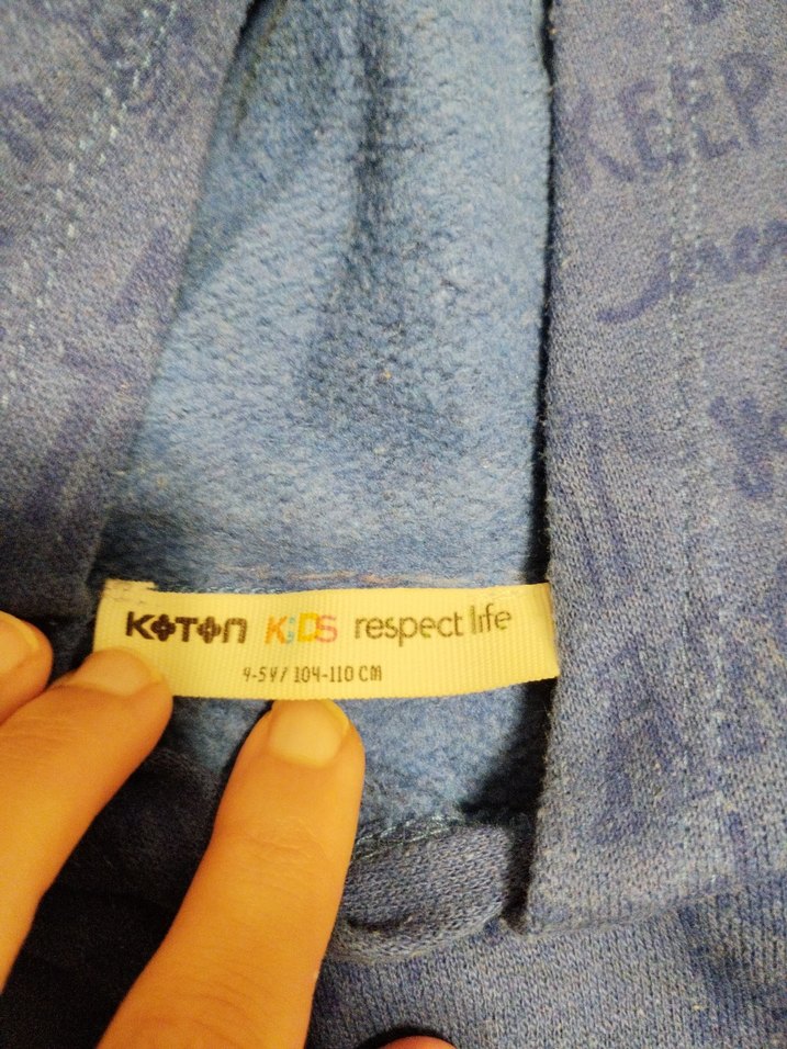 Koyu Mavi Kapüşonlu Erkek Çocuk Sweatshirt - Görsel 4