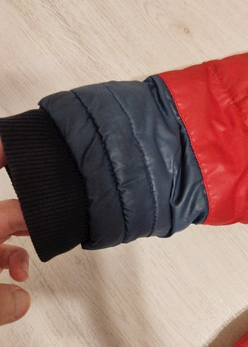 Renkli Kapüşonlu içi kadife Erkek Çocuk Mont - Görsel 6