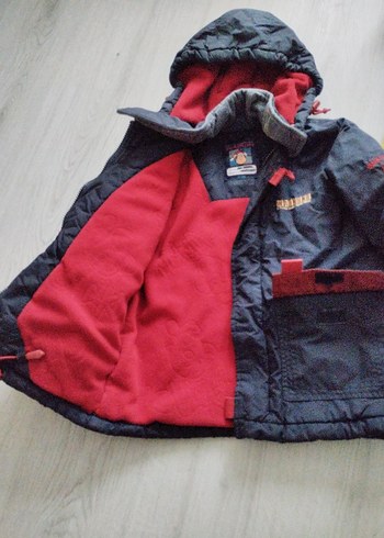 Erkek Çocuk Renkli Kapüşonlu Mont - Görsel 4