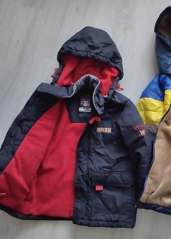 Erkek Çocuk Renkli Kapüşonlu Mont - Görsel 6