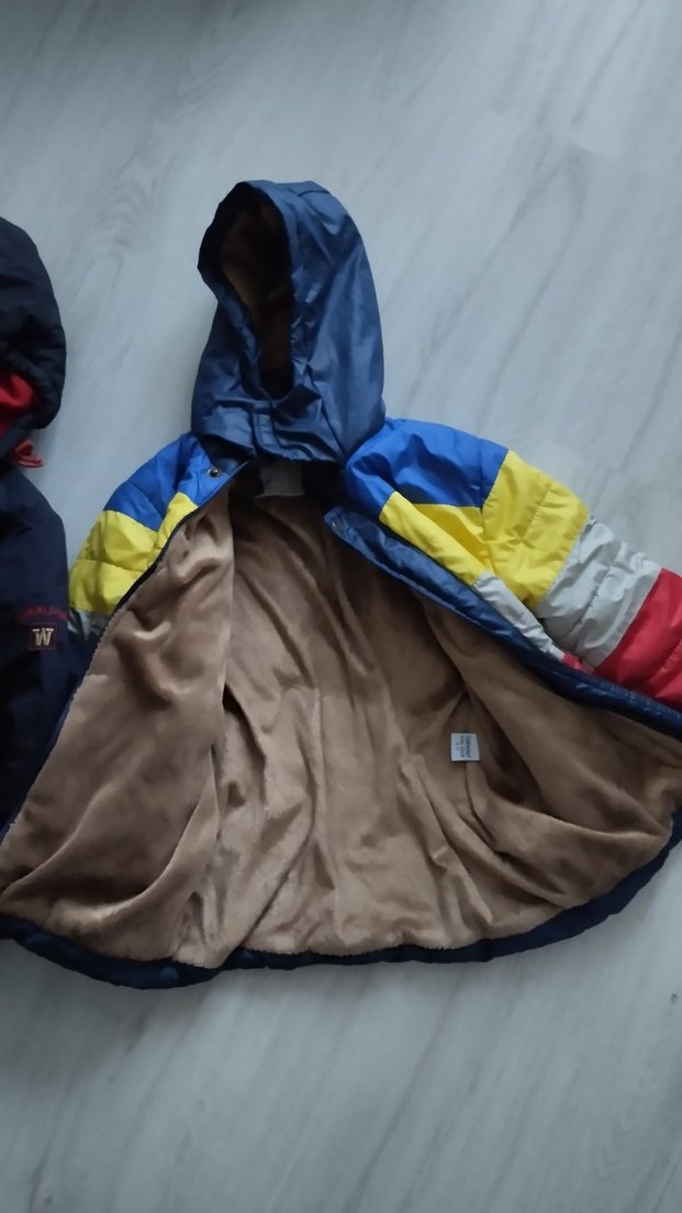 Erkek Çocuk Renkli Kapüşonlu Mont - Görsel 5