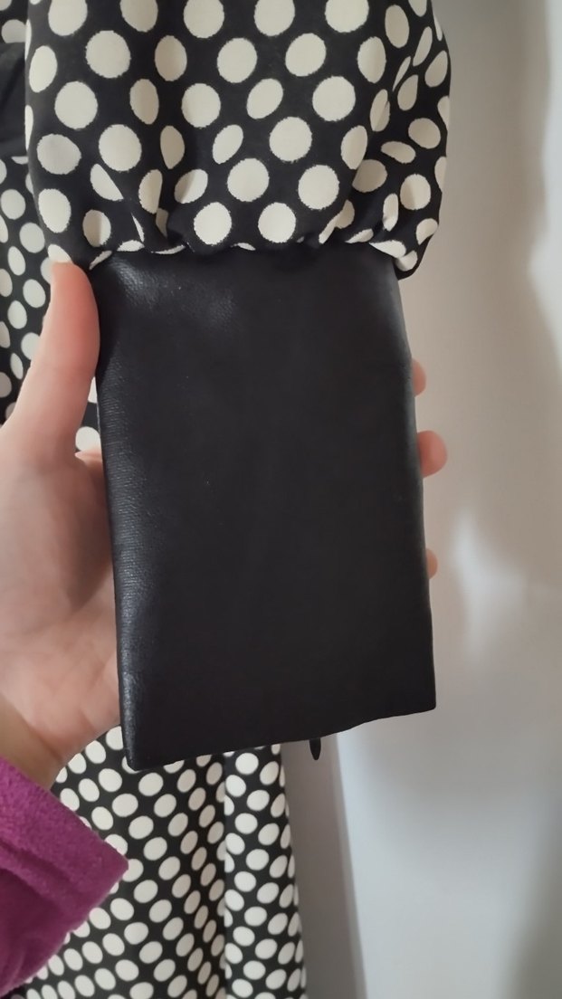 Uzun Puantiyeli Kadın trench - Görsel 5