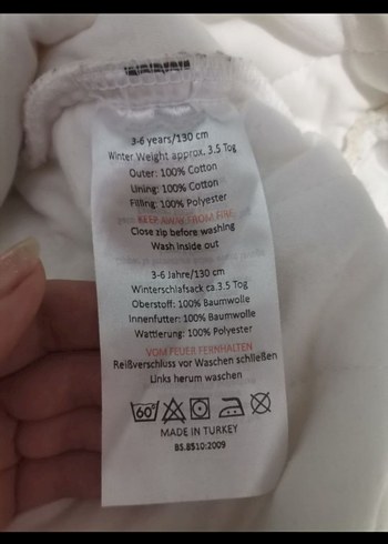 Çocuk Fermuarlı Uzun Uyku Tulumu - Görsel 4