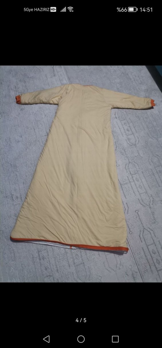 Çocuk Fermuarlı Uzun Uyku Tulumu - Görsel 3