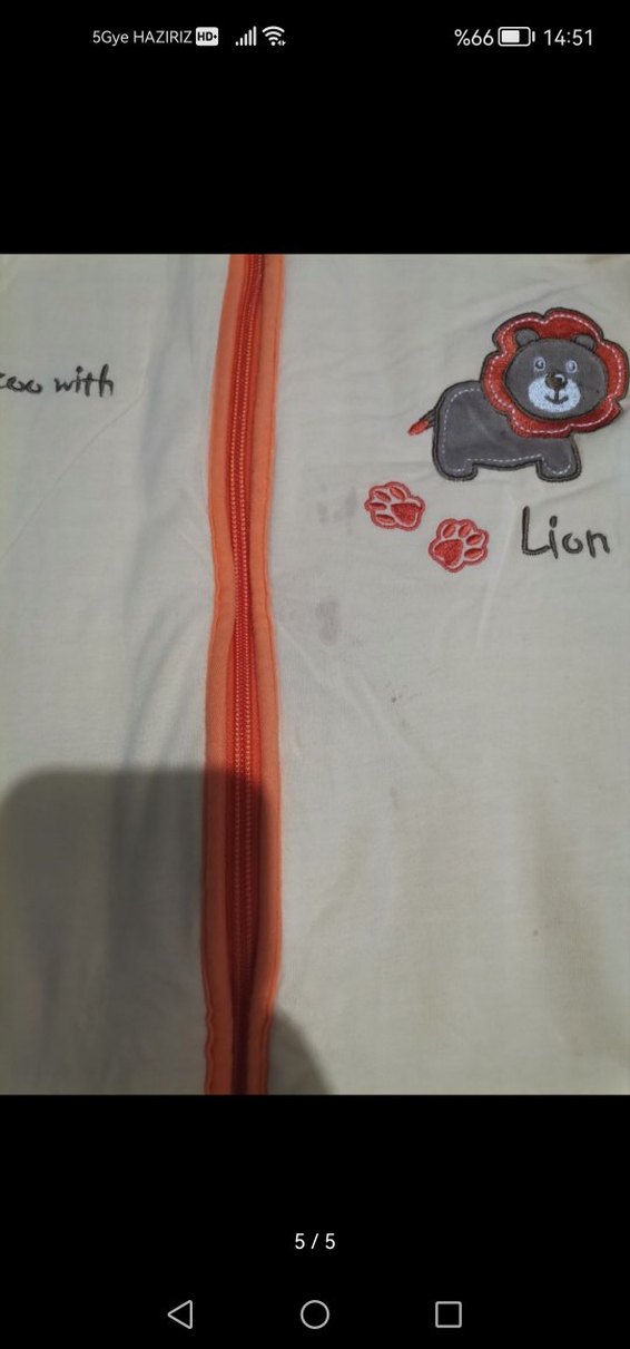 Çocuk Fermuarlı Uzun Uyku Tulumu - Görsel 2