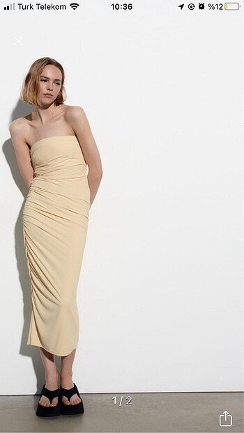 Zara midi elbise