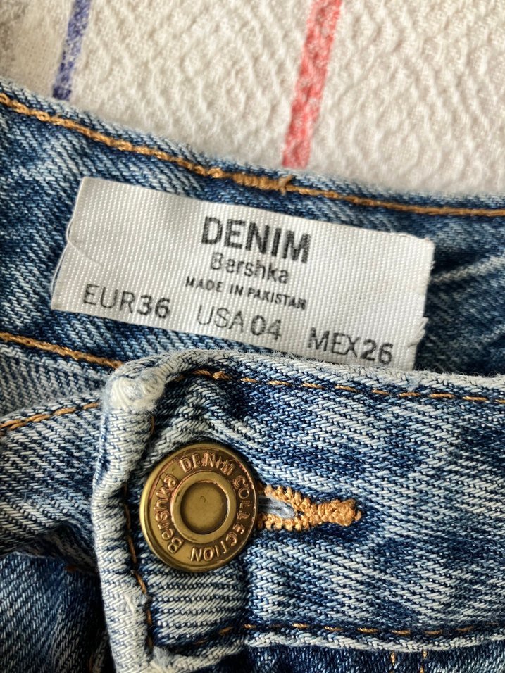 Bershka Kadın Mom Jean Şort - Görsel 2