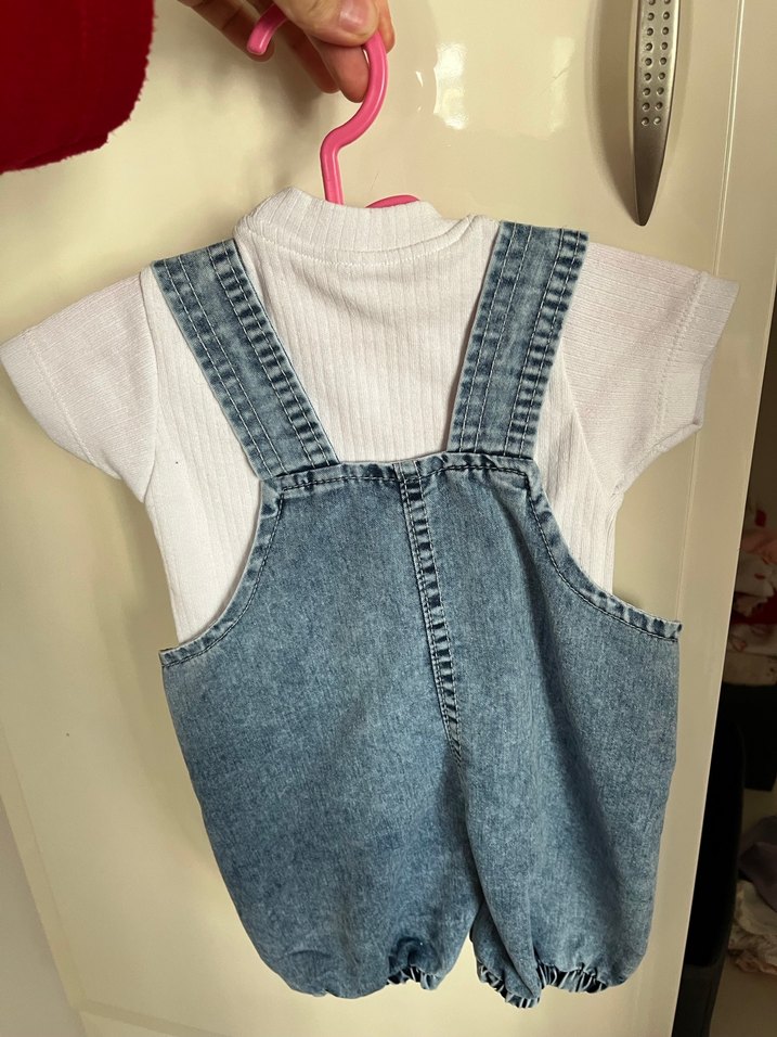 Bebek Mavi Kot Slopet Ayıcık Detaylı - Görsel 2