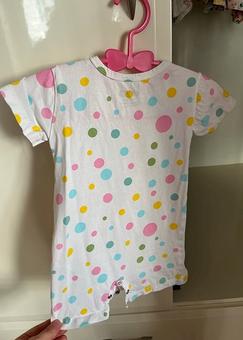 Beyaz Puantiyeli Kız Bebek Tulum - Görsel 2