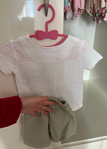 Bebek Bohem Kısa Kollu Pamuklu Takım - Görsel 2