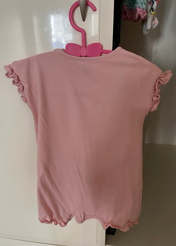 Pembe Bebek Kız Tulum Çiçekli Fırfırlı - Görsel 2