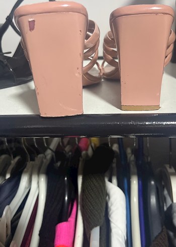 Bej Renkli Tokalı Stiletto Topuklu Kadın Sandalet - Görsel 6