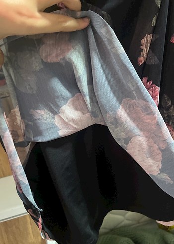 Bordo Dantel Detaylı Midi V Yaka Elbise - Görsel 5