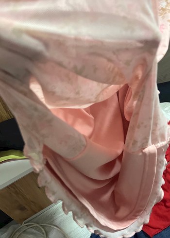 Pembe İnce Askılı Midi elbise - Görsel 6