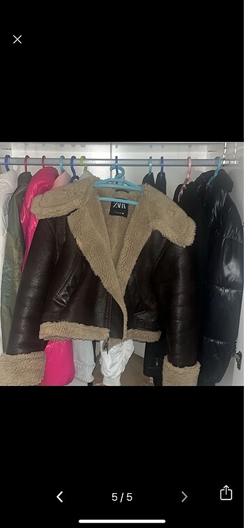 zara viral kahverengi ceket - Görsel 5