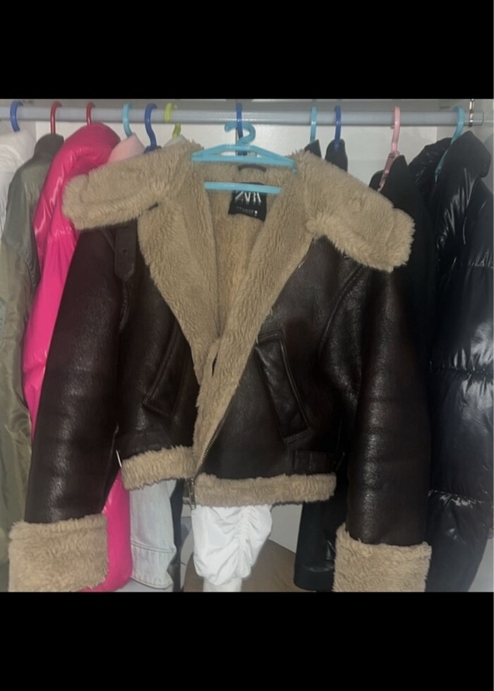 zara viral kahverengi ceket - Görsel 3
