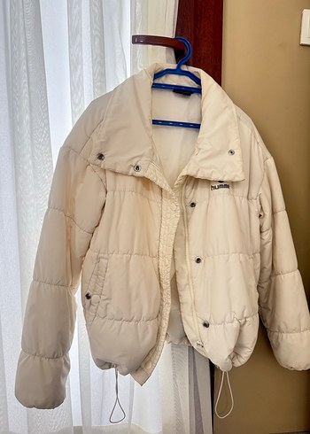 Hummel Beyaz Şişme Mont Kaz tüylü - Görsel 2