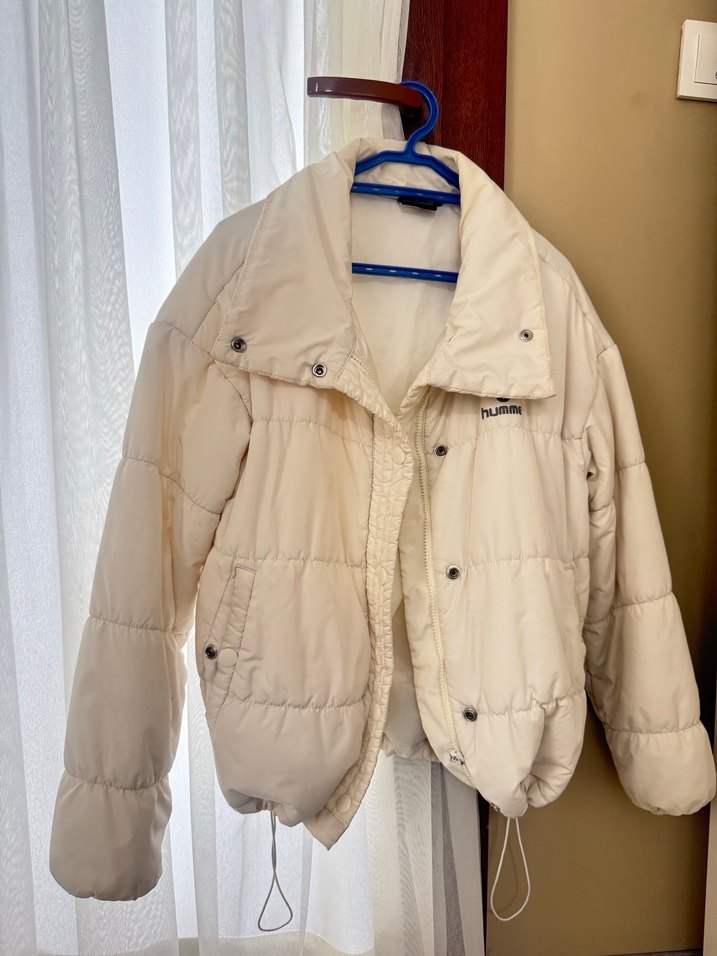 Hummel Beyaz Şişme Mont Kaz tüylü - Görsel 2