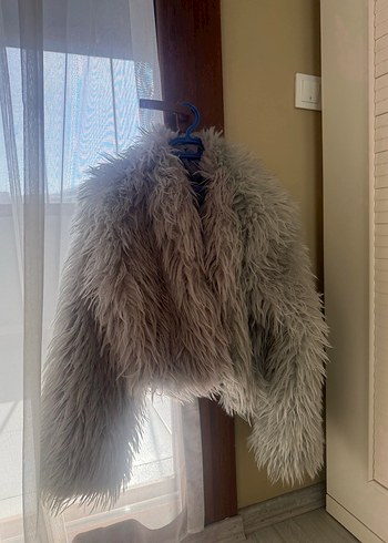 Havoş Gri Peluş Kürk - Görsel 4