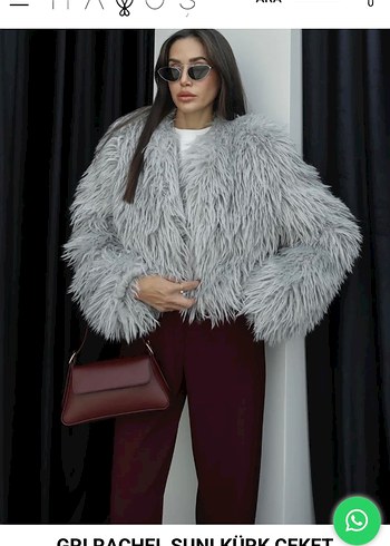 Havoş Gri Peluş Kürk - Görsel 6