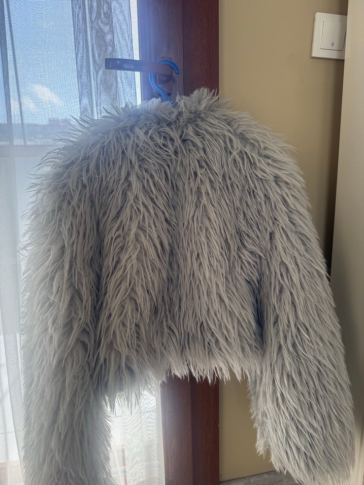 Havoş Gri Peluş Kürk - Görsel 3