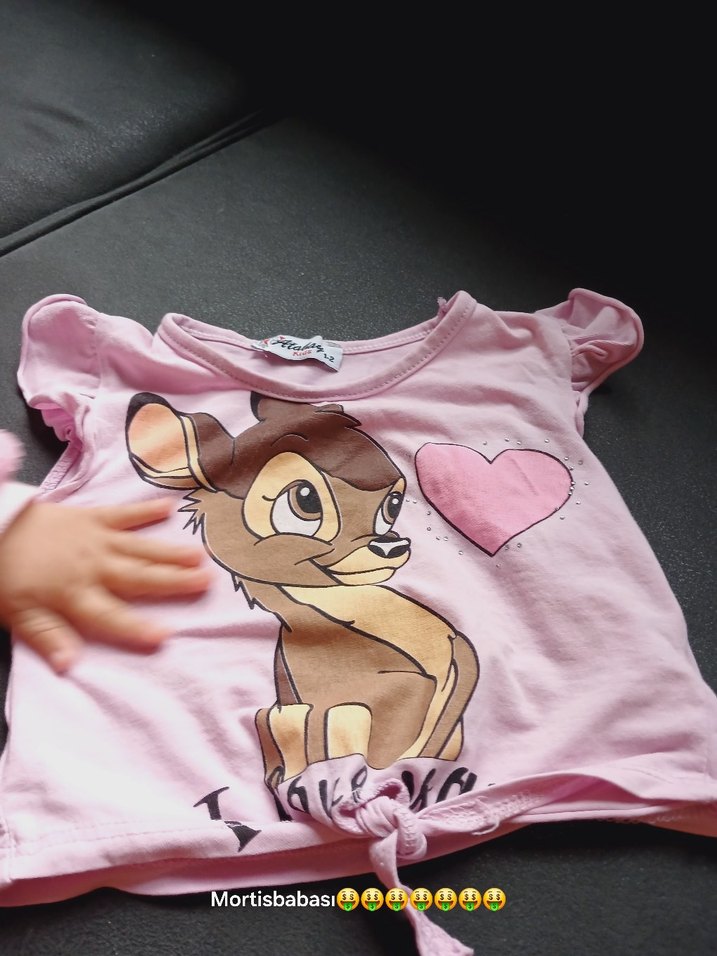 lila üst tişört - Görsel 3