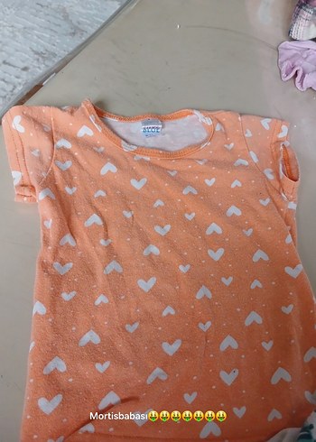 Desenli Kız Bebek Kısa Kollu Takım - Görsel 3