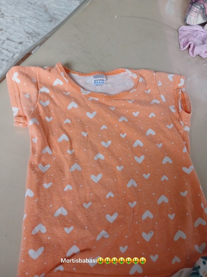 Desenli Kız Bebek Kısa Kollu Takım - Görsel 3