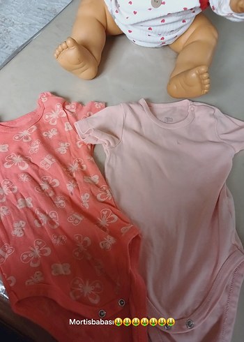 Uzun Kollu Pembe Bebek Body - Görsel 3