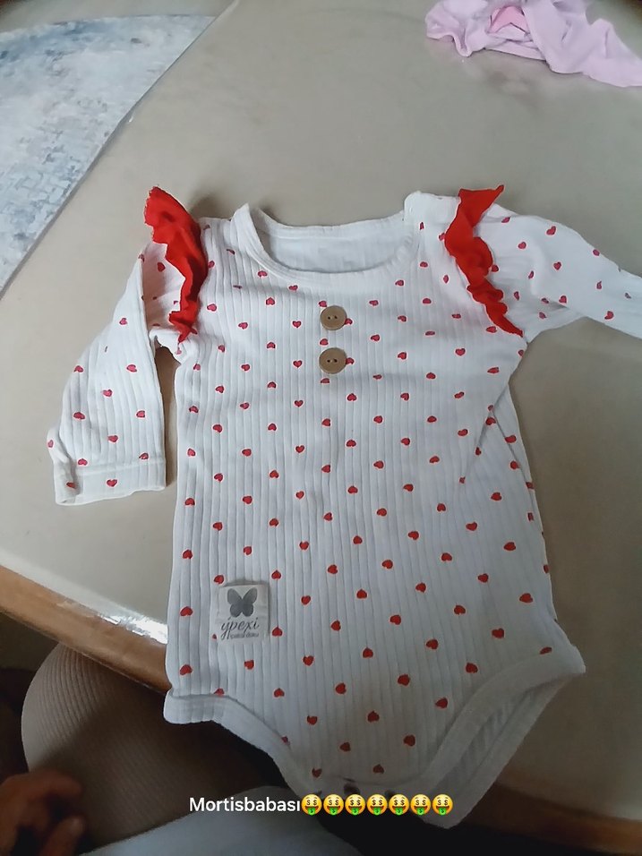 Uzun Kollu Pembe Bebek Body - Görsel 2