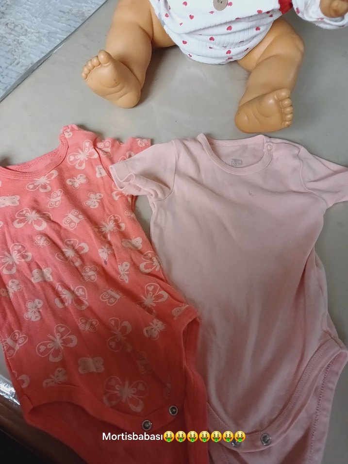 Uzun Kollu Pembe Bebek Body - Görsel 3